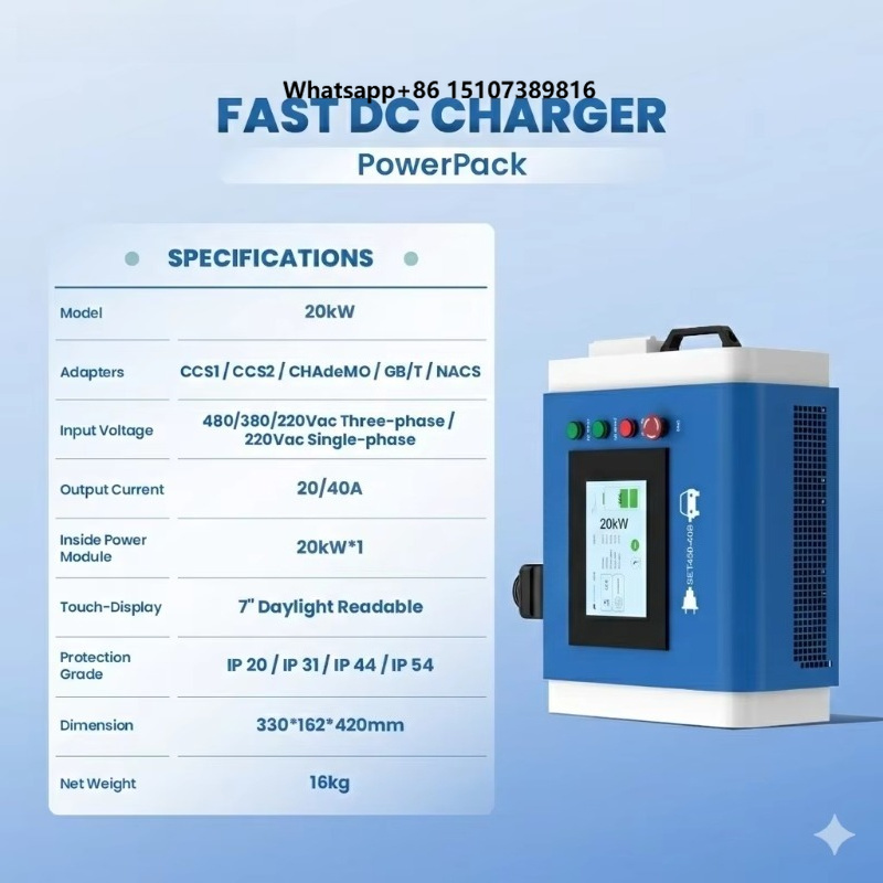 OEM 20kW Level 3 Home Portable - Portable Dc Fast Charger 20Kw Ccs2 recension och pris