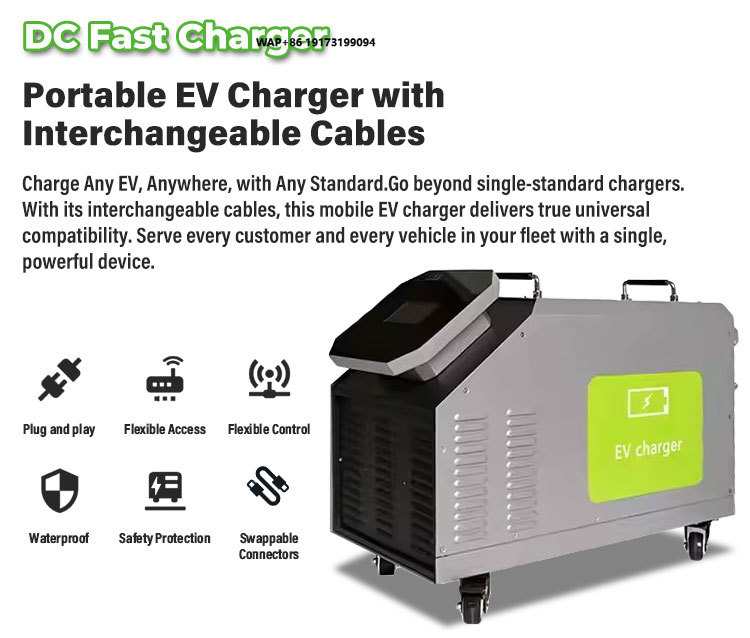 Home Use Mobile DC EV Charger  - Portable Dc Fast Charger 20Kw Ccs2 recension och pris